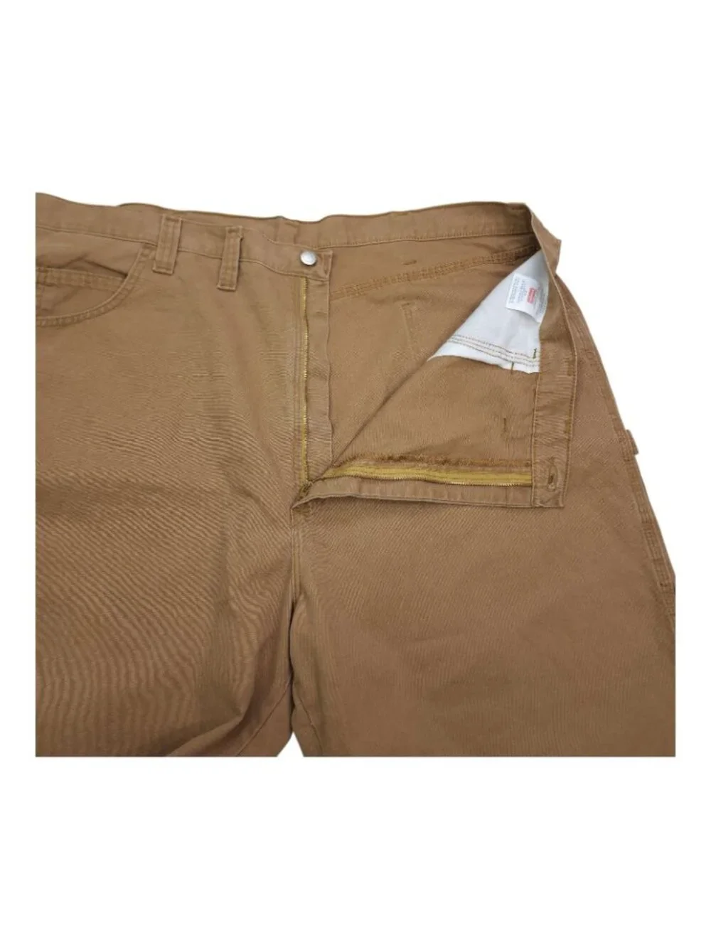 Wrangler Carpenter Loose Fit Shorts Sz 44 100% Cotton Natural Waist Tech Pocket
